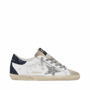 Golden Goose Super-Star con tallone glitterato e stella