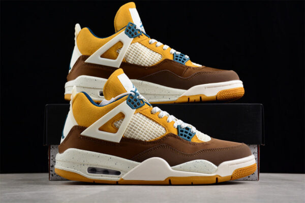 AIR JORDAN 4 RETRO GS CACAO WOW/GEODE TEAL/ALE BROWN/TWINE/SAIL - immagine 4