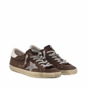 Golden Goose Super-Star in pelle scamosciata con stella argentata