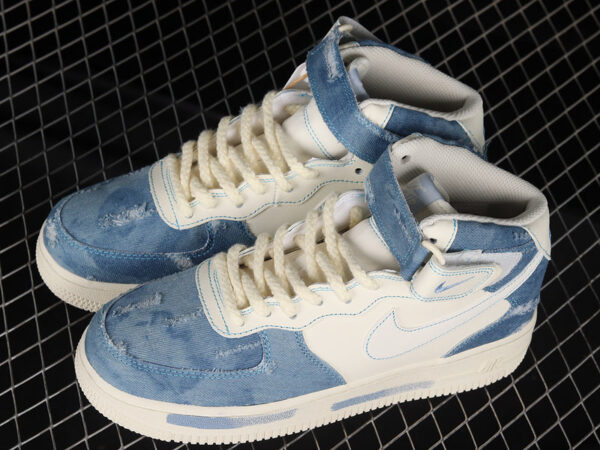 AIR FORCE 1 MID 07 BROKEN SILK DENIM - immagine 4