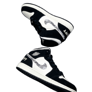 AIR JORDAN 1 MID MELO SE EQUALITY BLACK/BLACK-SAIL-WOLF GREY