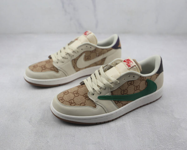 FRAGMENT X TRAVIS SCOTT X AIR JORDAN 1 LOW GUCCI - immagine 2