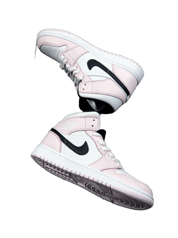 AIR JORDAN 1 MID BARELY ROSE/WHITE/BLACK