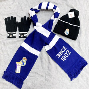Set Real Madrid (Sciarpa,guanti,cappellino)