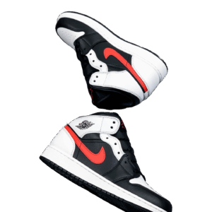 AIR JORDAN 1 MID GS CHILE RED BLACK/CHILE RED/WHITE