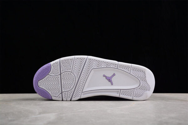AIR JORDAN 4 GS CACAO WOW WHITE/PURPLE - immagine 5