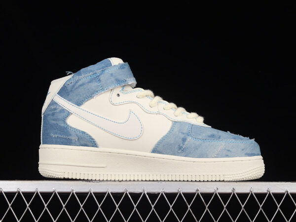 AIR FORCE 1 MID 07 BROKEN SILK DENIM - immagine 2