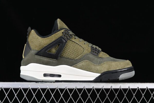 AIR JORDAN 4 SE CRAFT MEDIUM OLIVE WHITE/BLACK/GREEN - immagine 2