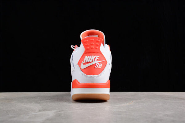 SB AIR JORDAN 4 PINE GREEN WHITE/ORANGE - immagine 6